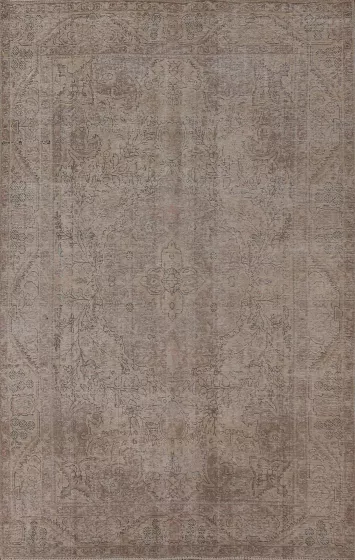 Distressed Tabriz Persian Area Rug 7x9