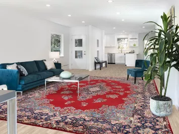 Vegetable Dye Kerman Persian Large Area Rug 10x14