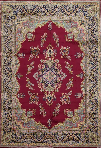 Vintage Kerman Persian Area Rug 10x13