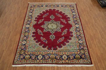Vintage Red Kerman Persian Area Rug 10x13