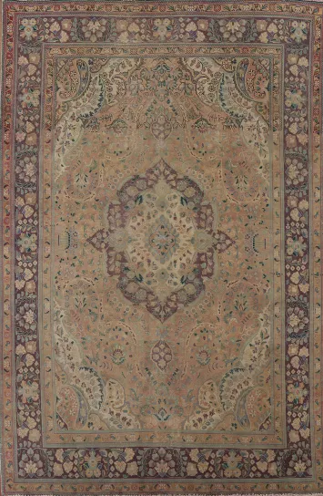Vintage Tabriz Persian Area Rug 7x10