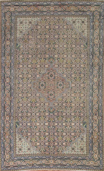 Geometric Tabriz Persian Area Rug 6x9