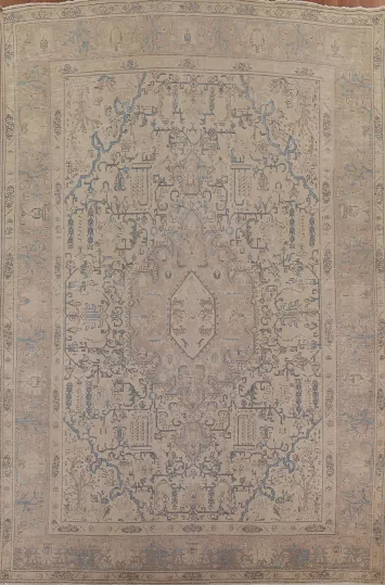 Geometric Tabriz Persian Area Rug 9x13