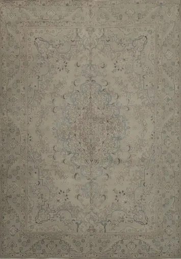 Distressed Tabriz Persian Area Rug 10x13