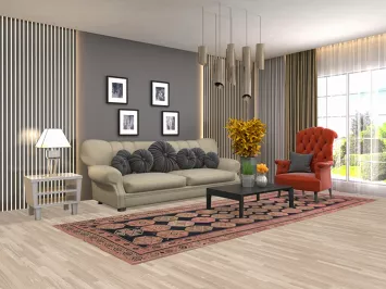 Navy Blue/ Pink Antique Lori Persian Runner Rug 4x12