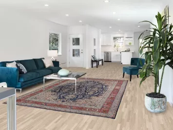 Floral Mashad Persian Area Rug 6x9 SIGNED