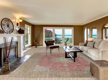 Geometric Tabriz Persian Area Rug 10x13