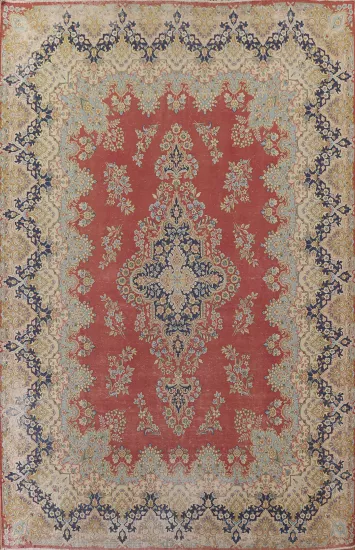 Floral Kerman Persian Area Rug 10x13