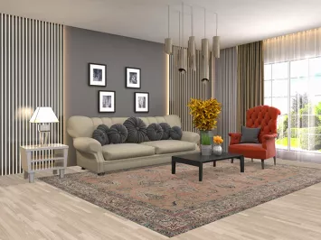 Floral Tabriz Persian Area Rug 8x11