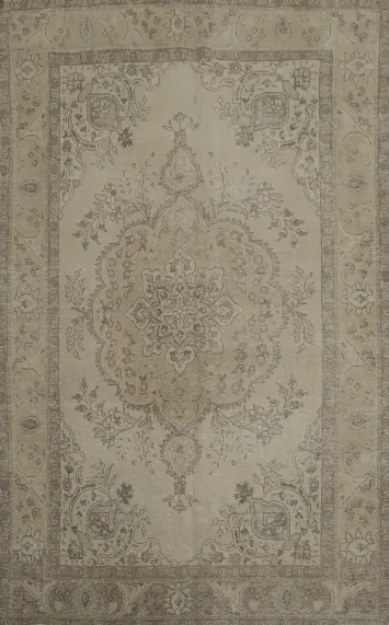 Vintage Tabriz Persian Area Rug 6x10 for Timeless Interiors
