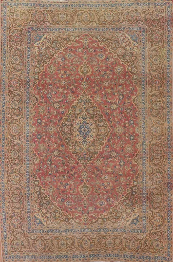Traditional Kashan Persian Area Rug 9x12