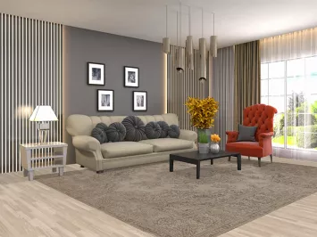 Distressed Wool Tabriz Persian Area Rug 8x11