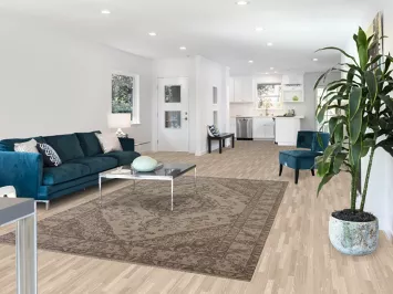 Distressed Tabriz Persian Area Rug 6x10