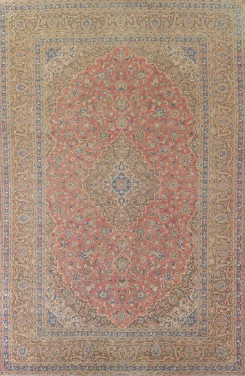 Traditional Kashan Persian Area Rug 9x13