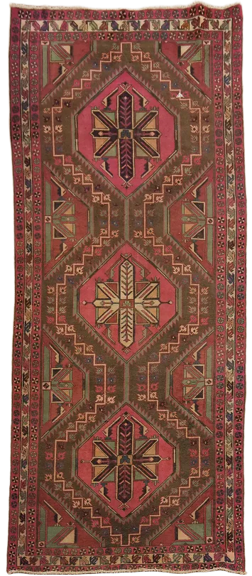 Vintage Meshkin Persian Area Rug 5x11