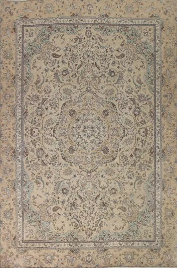 Vintage Tabriz Persian Area Rug 9x12