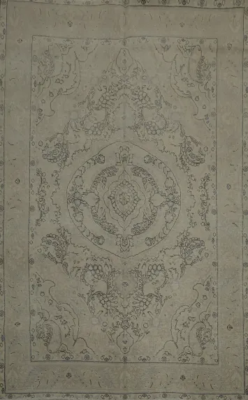 Graceful Tabriz Persian Area Rug 6x9 with Timeless Floral Motifs and Design