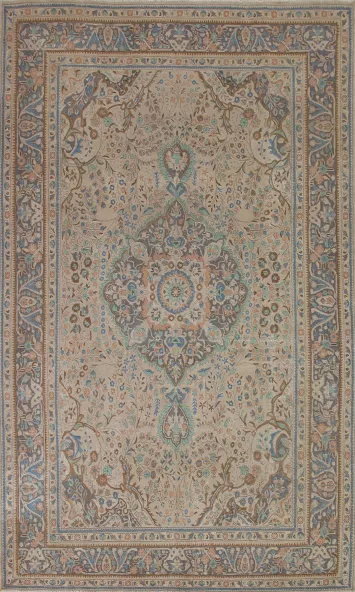 Geometric Tabriz Persian Area Rug 8x11