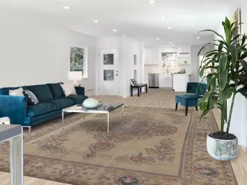 Geometric Tabriz Persian Area Rug 10x13