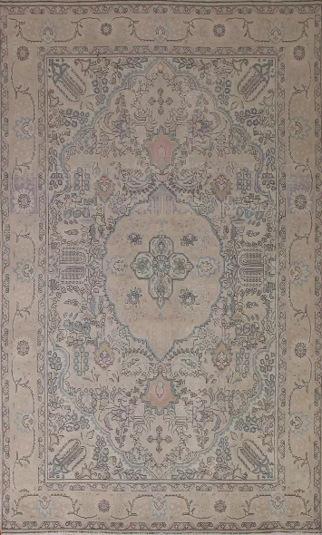 Geometric Tabriz Persian Area Rug 6x10