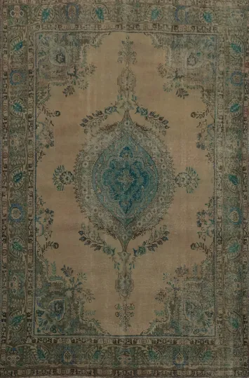 Classic Medallion Tabriz Persian Area Rug 9x12 for Elegant Interiors