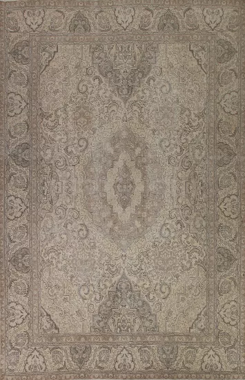 Distressed Tabriz Persian Area Rug 10x13