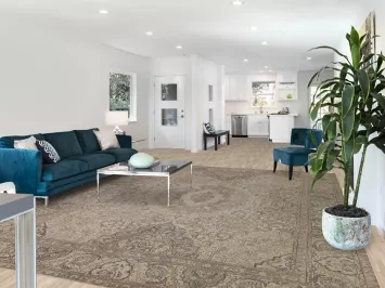 Distressed Tabriz Persian Area Rug 10x13