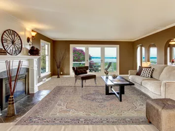 Geometric Tabriz Persian Area Rug 10x13