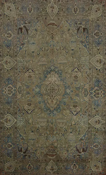 Timeless Elegance Kashmar Persian Area Rug 8x11 with Decorative Motifs