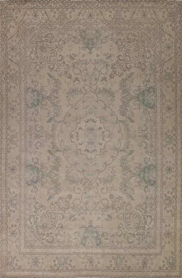 Distressed Tabriz Persian Area Rug 10x12