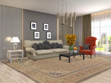 Traditional Kashan Persian Area Rug 10x13