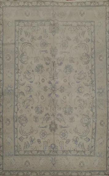 Soft Hues and Classic Patterns Exquisite Tabriz Persian Area Rug 8x11