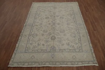 Soft Hues and Classic Patterns Exquisite Tabriz Persian Area Rug 8x11