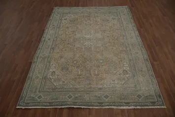 Ornate Design Tabriz Persian Area Rug 7x10 with Subtle Color Palette