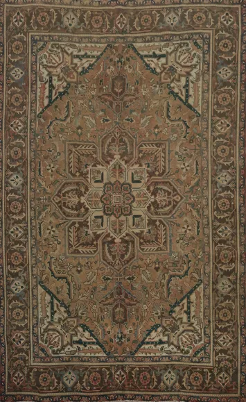 Timeless Heritage Handcrafted Heriz Persian Area Rug 7x10
