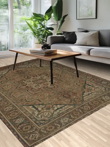 Timeless Heritage Handcrafted Heriz Persian Area Rug 7x10