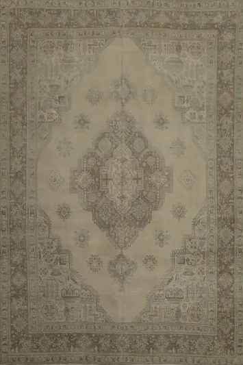 Elegant Tabriz Persian Area Rug 10x13 with Classic Ornamental Motifs