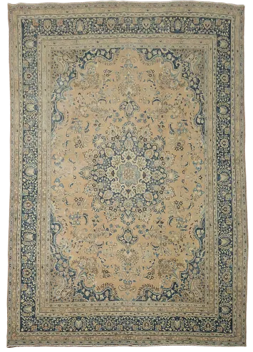 Traditional Mashad Persian Area Rug 9x12
