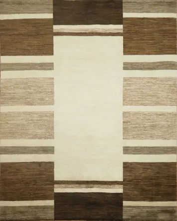 Geometric Gabbeh Kashkoli Wool Area Rug 6x8