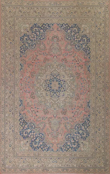 Traditional Mashad Persian Area Rug 9x12