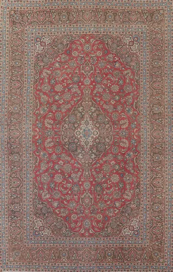 Floral Kashan Persian Area Rug 10x13