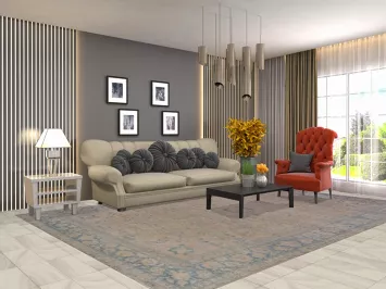 Antique Najafabad Persian Area Rug 8x12