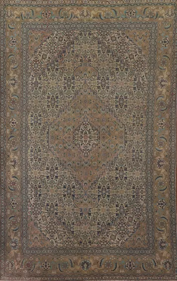 Geometric Tabriz Persian Area Rug 6x10