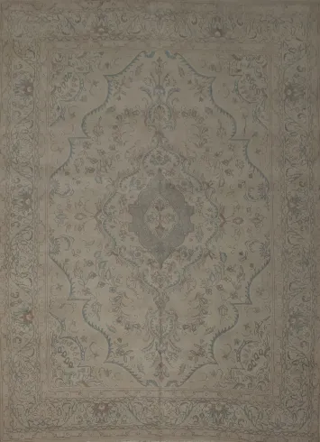 Classic Tabriz Persian Area Rug 10x12 with Exquisite and Neutral Hues