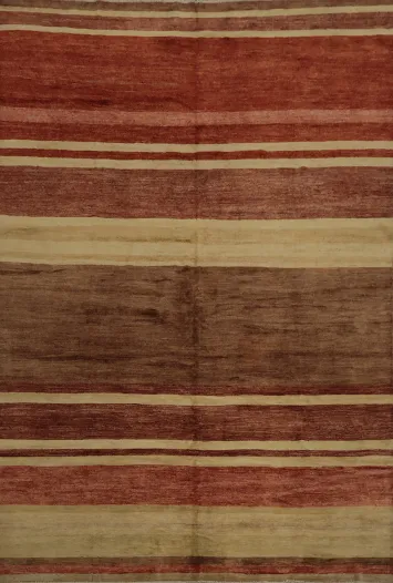 Striped Gabbeh Persian Area Rug 10x13