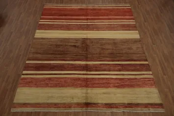 Striped Gabbeh Persian Area Rug 10x13