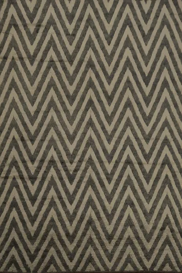 Chevron Moroccan Shaggy Wool Area Rug 9x12