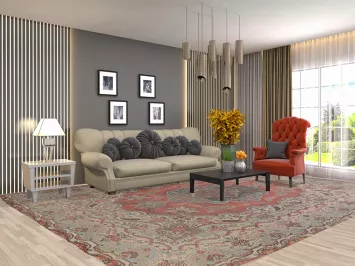 Vintage Tabriz Persian Area Rug 10x13