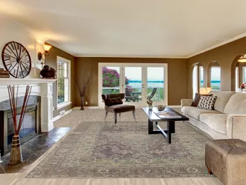 Vintage Tabriz Persian Area Rug 9x13