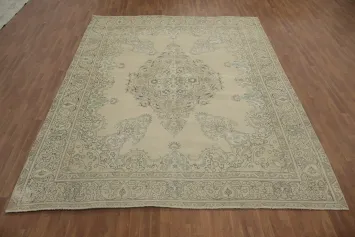 Distressed Tabriz Persian Area Rug 10x13